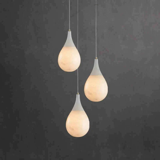 Alabaster Raindrop Pendant