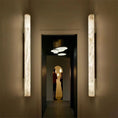Load image into Gallery viewer, Alabaster Round Tube Wall Sconce
