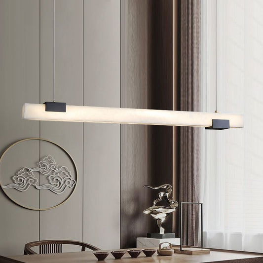 Alabaster Square Pillar Chandelier
