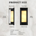 Load image into Gallery viewer, Alabaster Square Shaped Wall Sconce 15.7"
