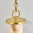 Load image into Gallery viewer, Alabaster Tube Glass Globe Pendant
