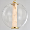Load image into Gallery viewer, Alabaster Tube Glass Globe Pendant
