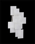 Load image into Gallery viewer, Alabaster Wall Sconce with a Nod to Mondrian
