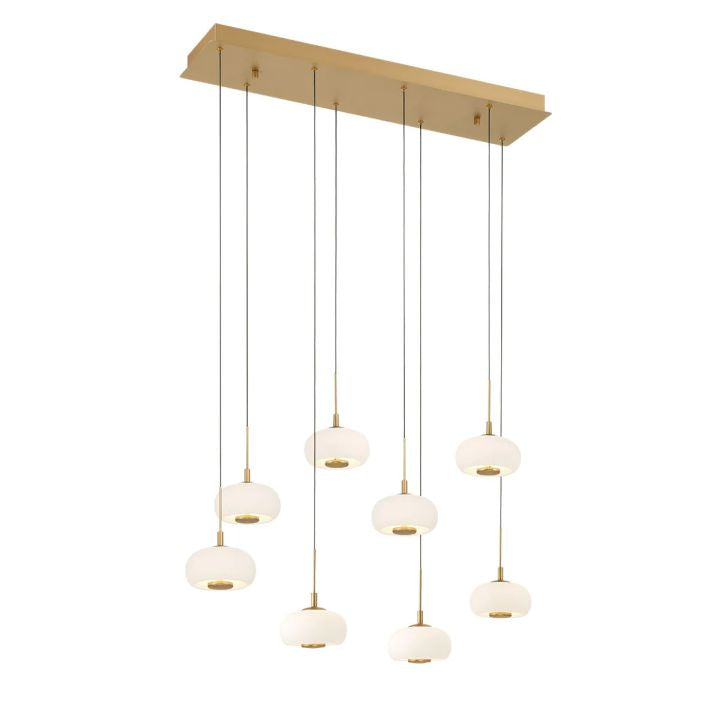 Alfia 8 Light Rectangular LED Chanderlier