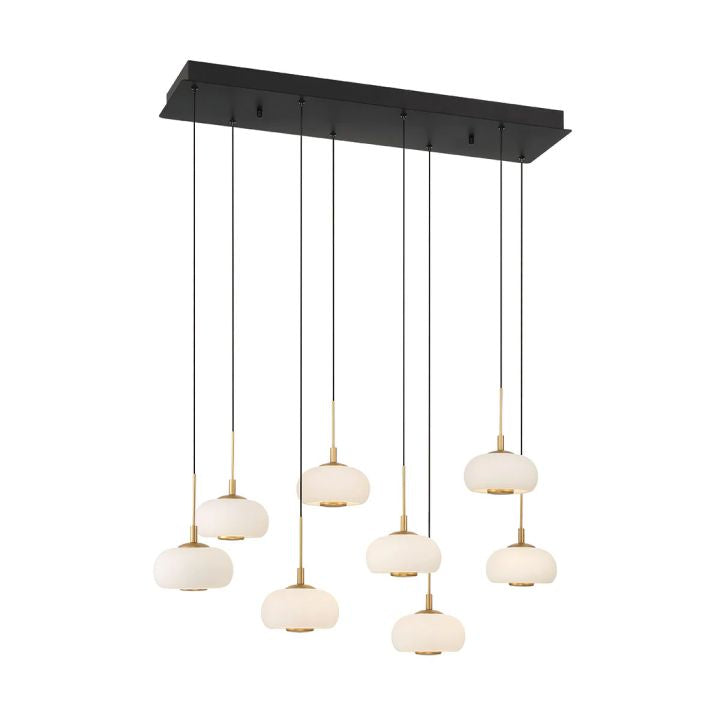 Alfia 8 Light Rectangular LED Chanderlier