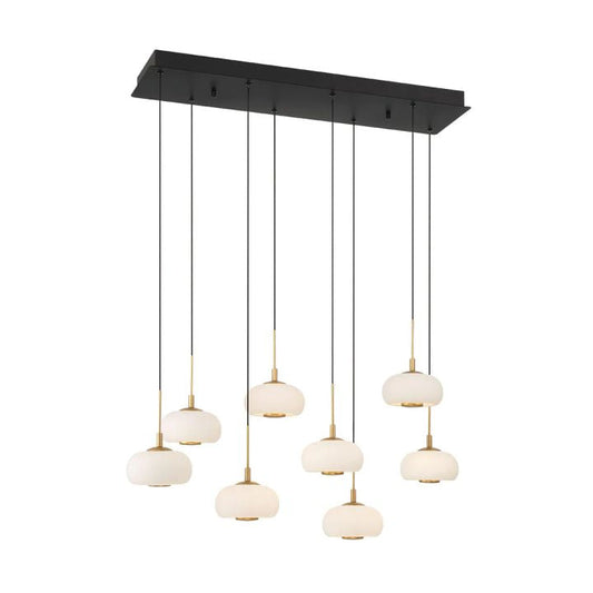 Alfia 8 Light Rectangular LED Chanderlier
