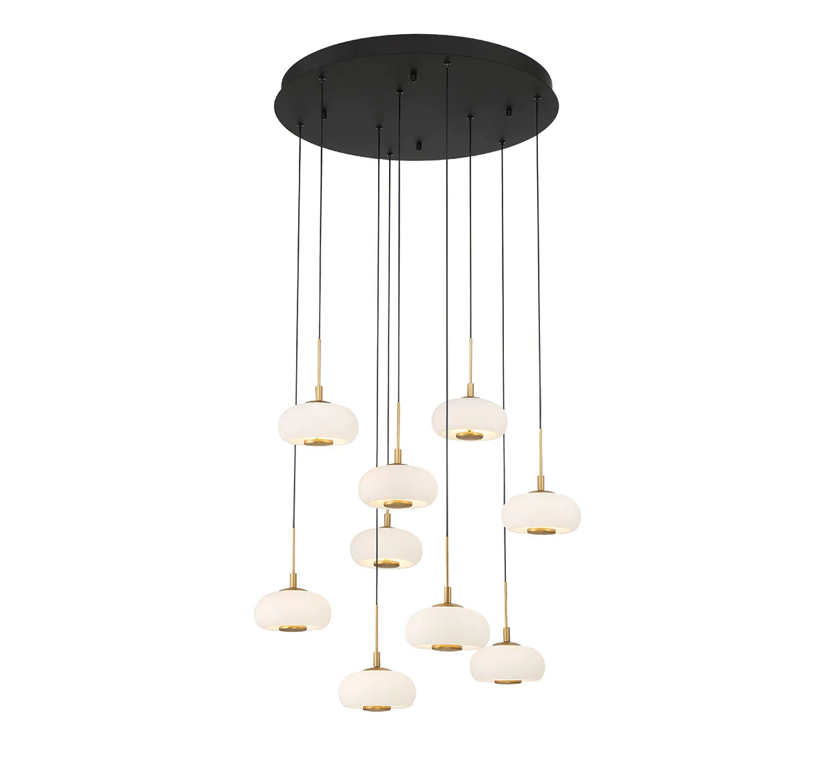 Alfia 9 Light Round LED Chanderlier