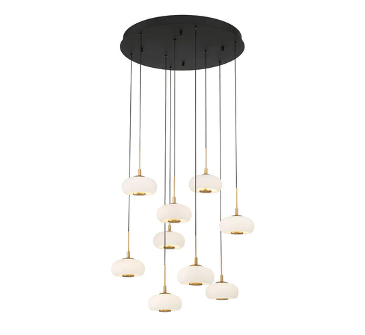Alfia 9 Light Round LED Chanderlier