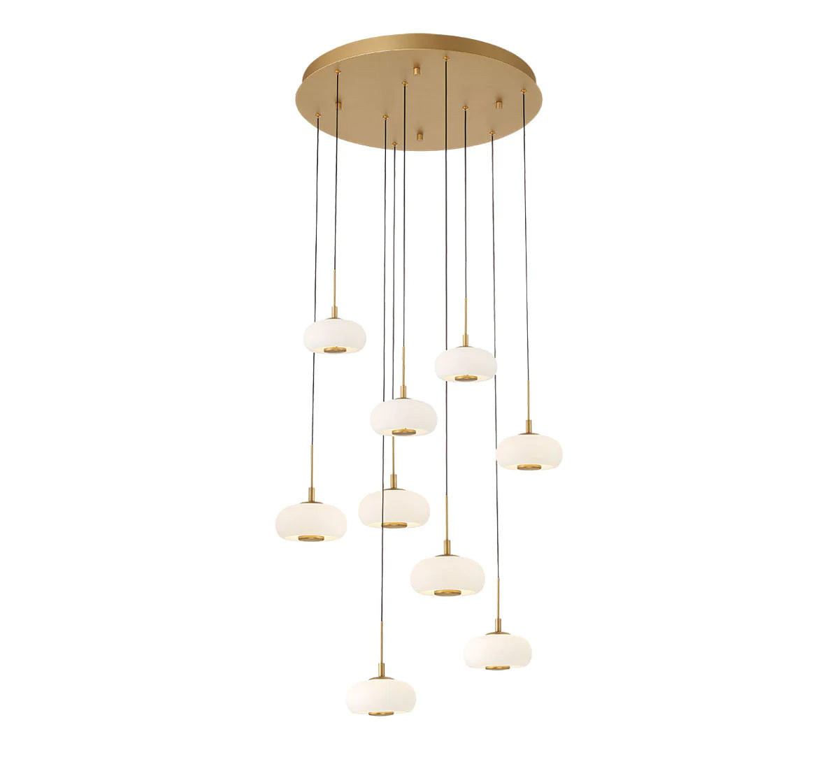 Alfia 9 Light Round LED Chanderlier