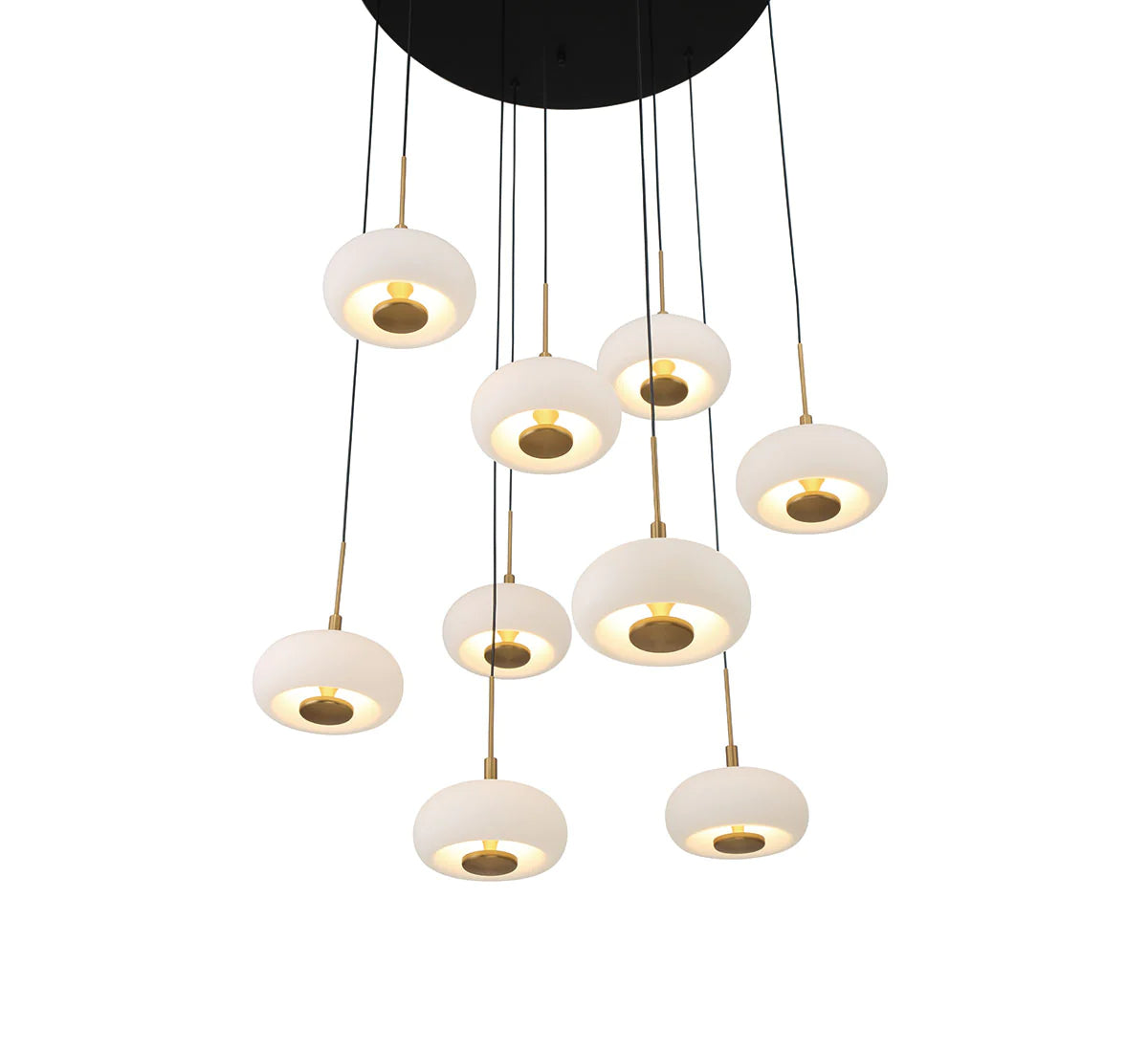 Alfia 9 Light Round LED Chanderlier