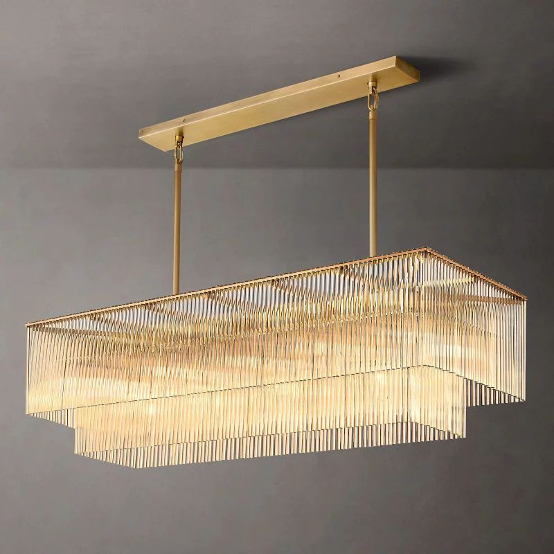 Amad Rectangular Chandelier 54"