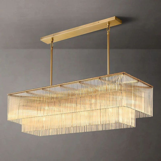 Amad Rectangular Chandelier 54"