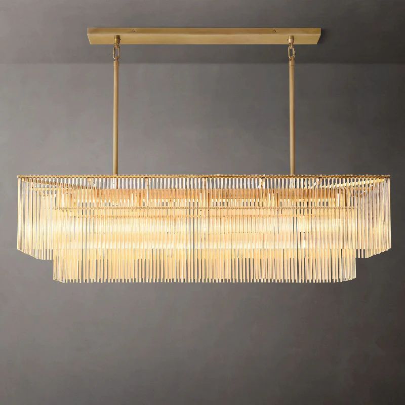 Amad Rectangular Chandelier 54"