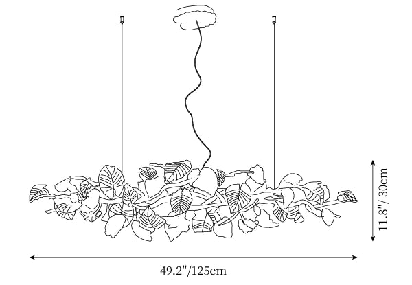 Anio Leaf Chandelier