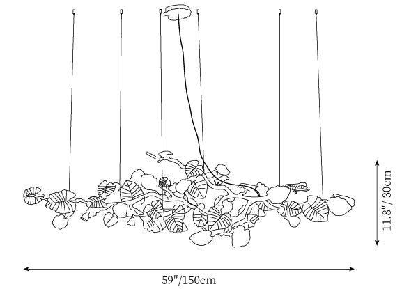 Anio Leaf Chandelier