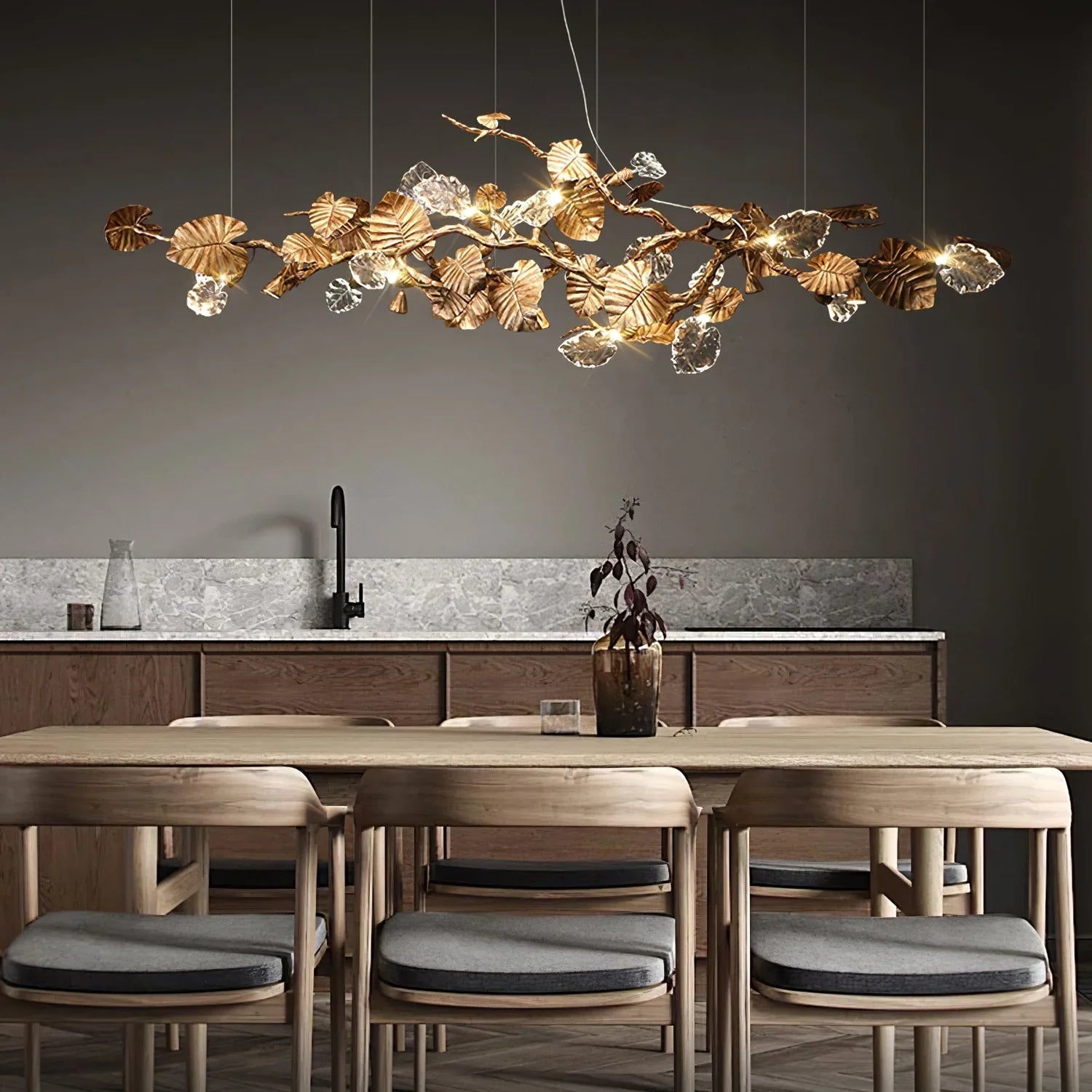 Anio Leaf Chandelier