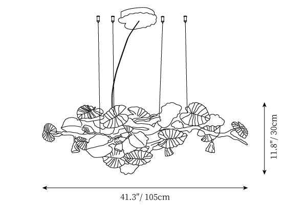 Anio Leaf Chandelier