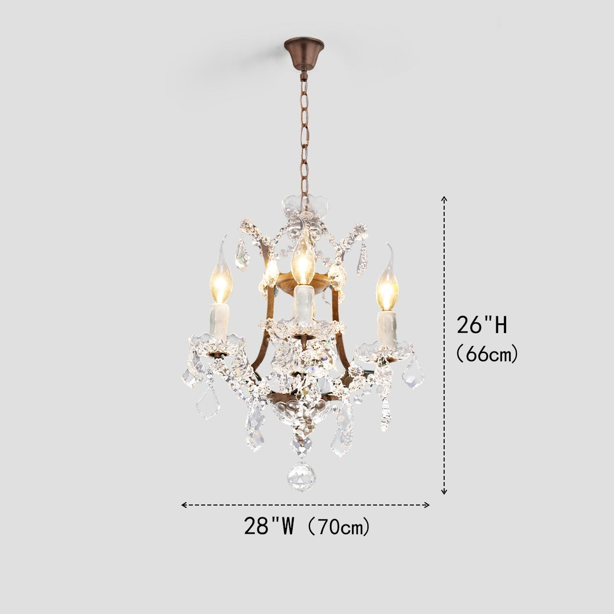 Antique Crystal Chandelier