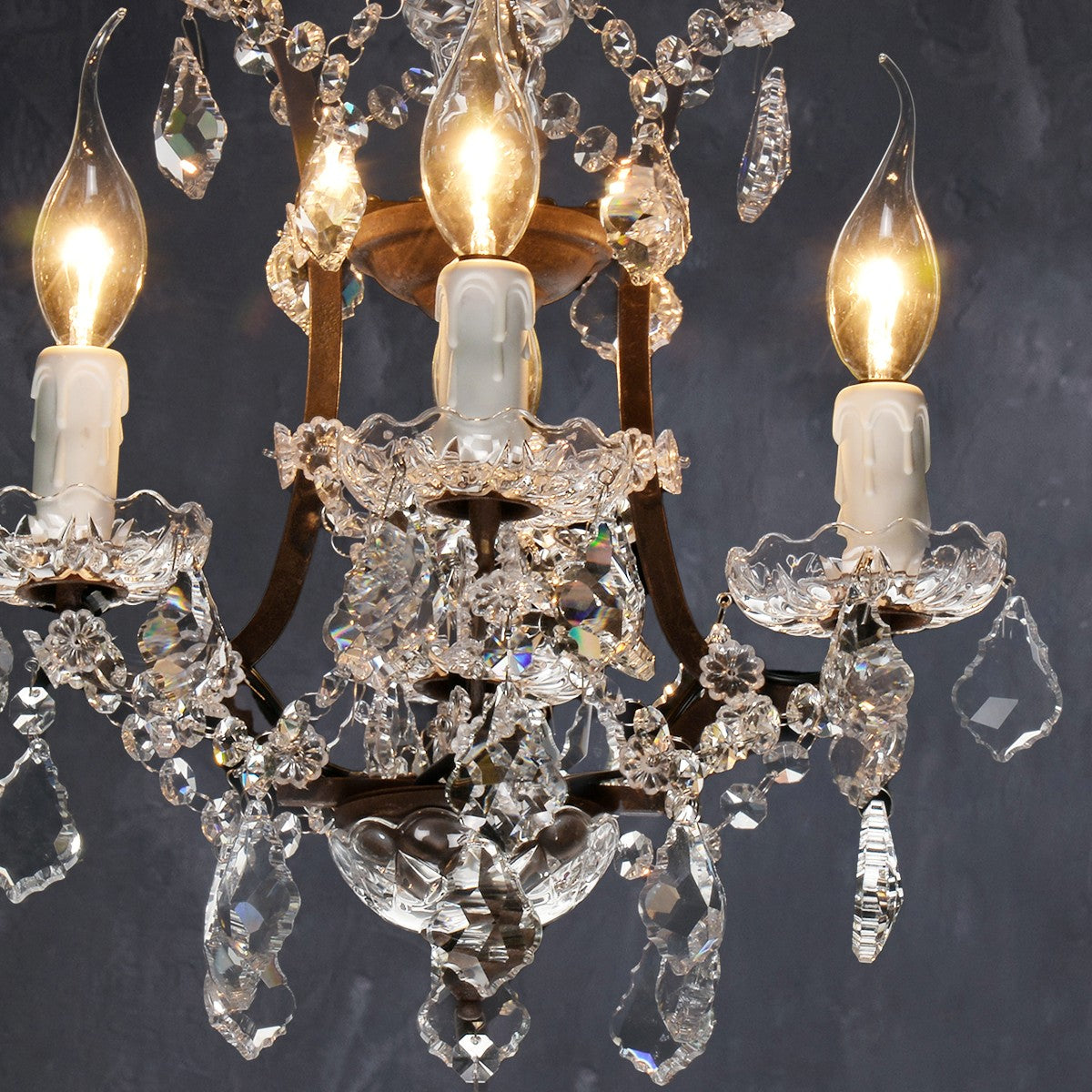 Antique Crystal Chandelier