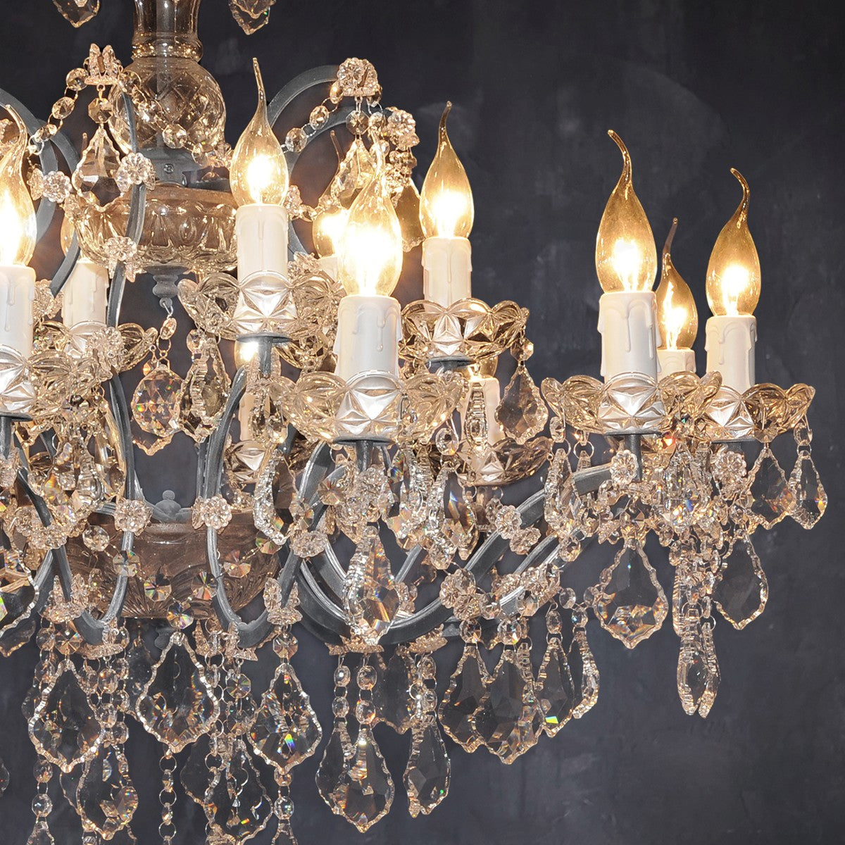 Antique Crystal Chandelier