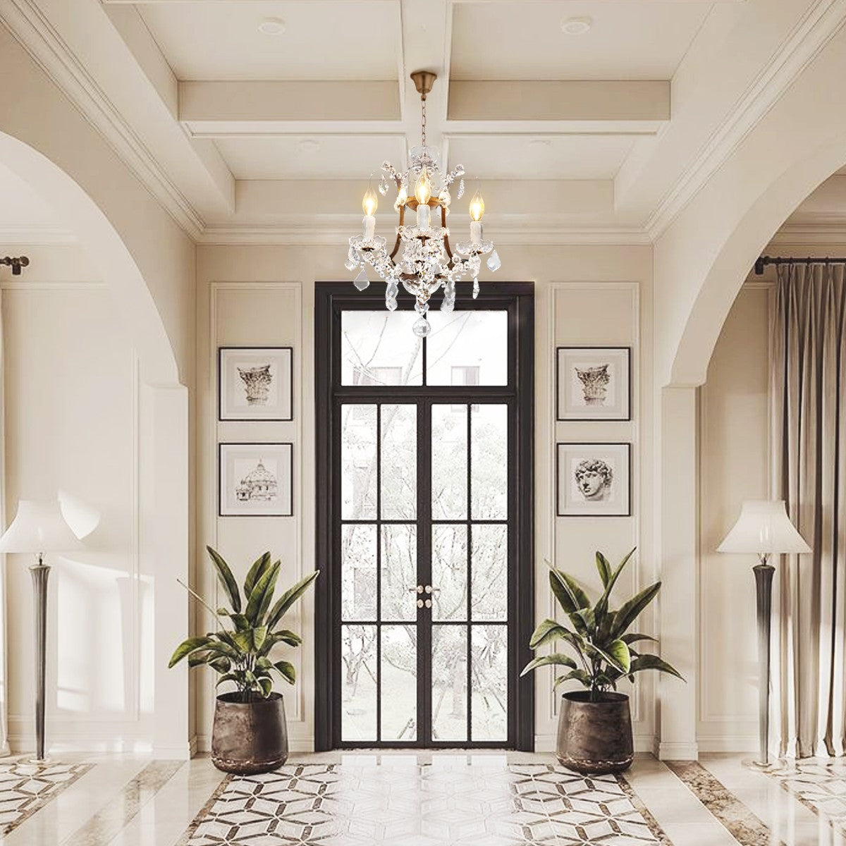 Antique Crystal Chandelier