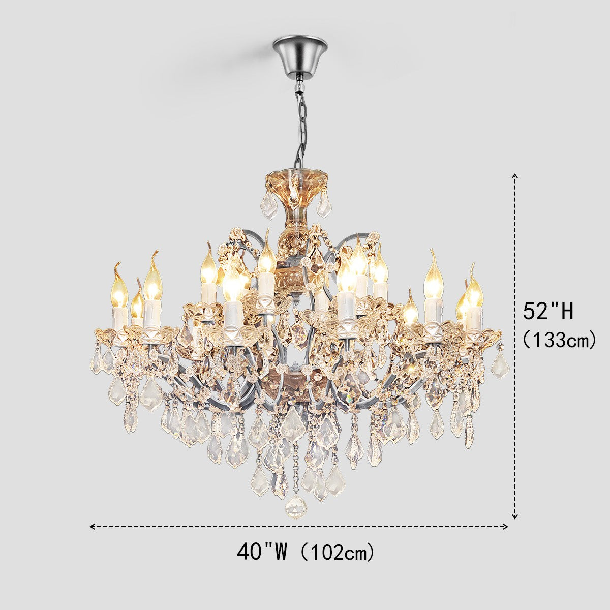 Antique Crystal Chandelier