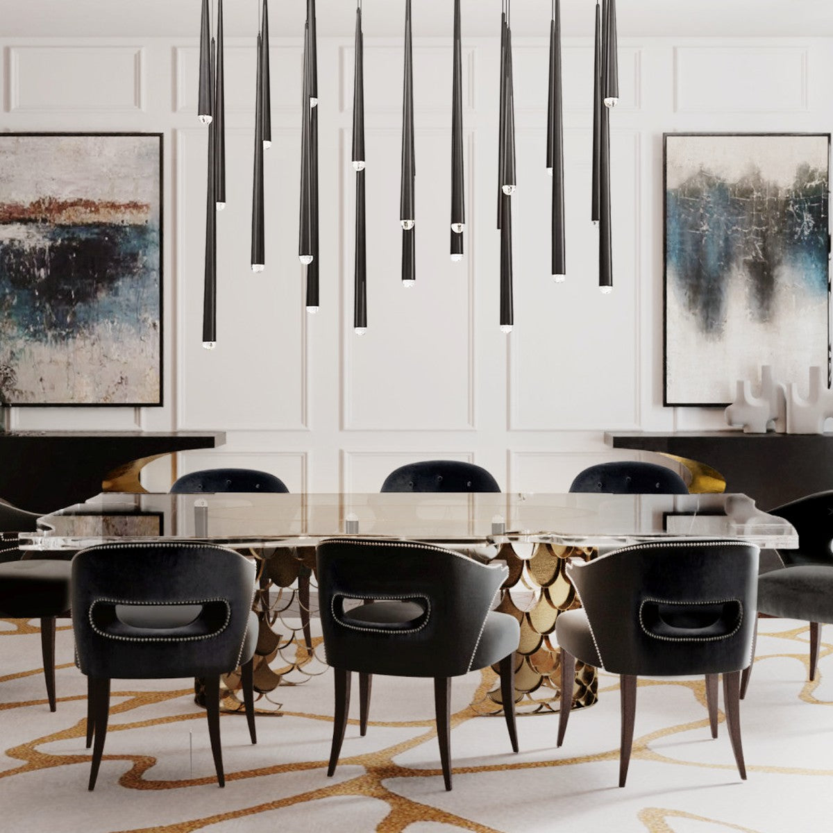 Aquita Rectangle Tubular Pendant