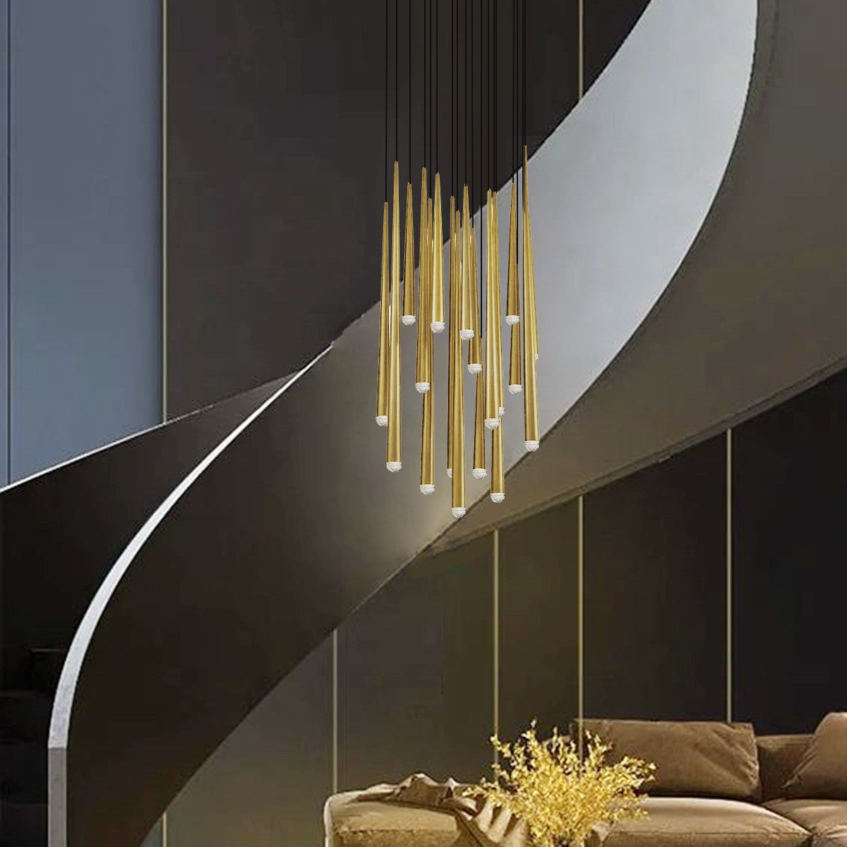 Aquita Round Tubular Pendant
