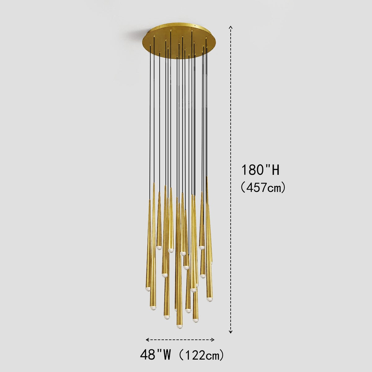Aquita Round Tubular Pendant