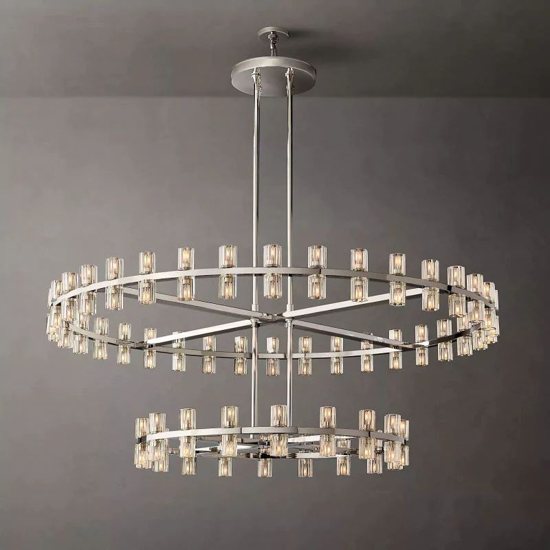 Arca Round 2-Tier Chandelier 60"