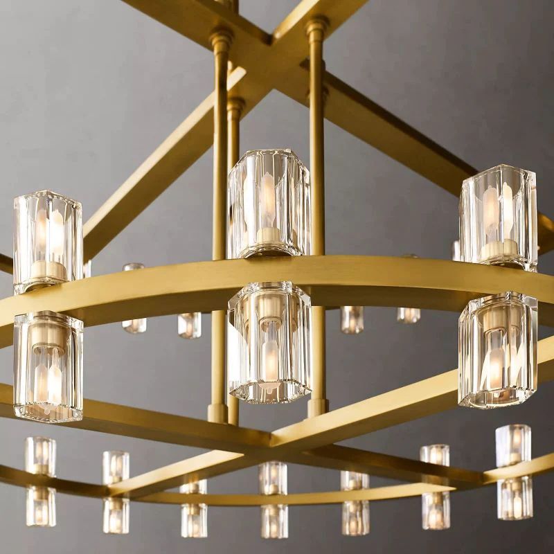 Arca Round 2-Tier Chandelier 60"