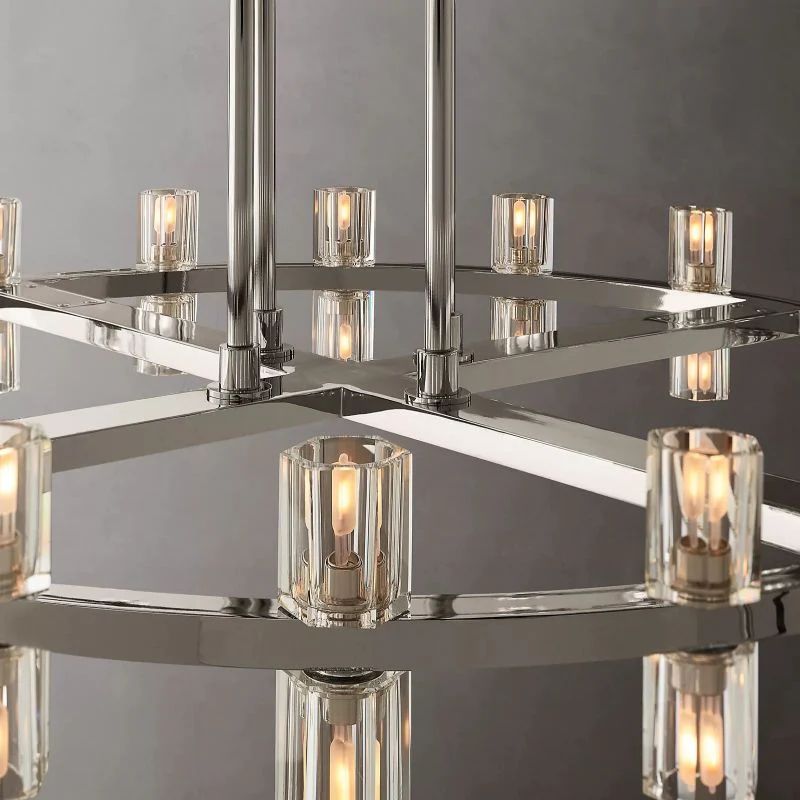 Arca Round 2-Tier Chandelier 60"