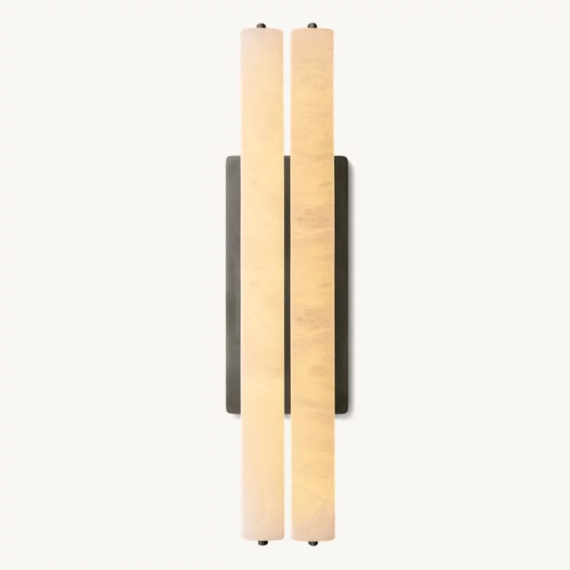 Audubo Alabaster Double Sconce