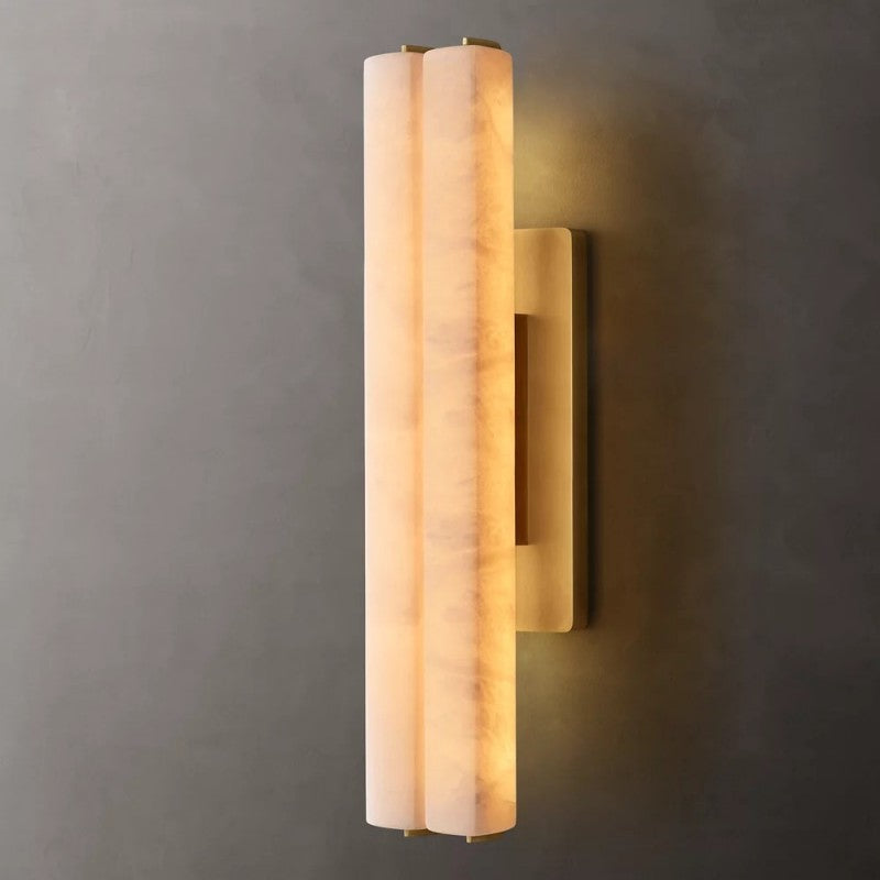 Audubo Alabaster Double Sconce