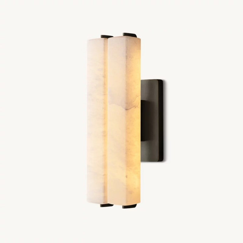 Audubo Alabaster Double Sconce