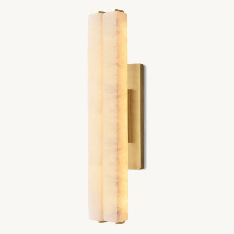 Audubo Alabaster Double Sconce