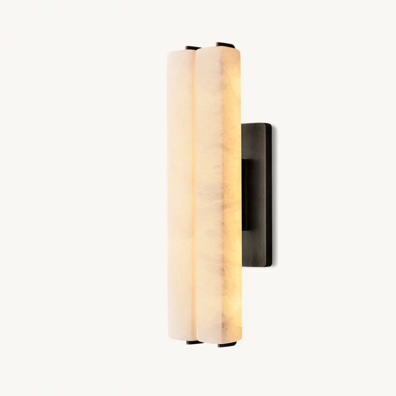 Audubo Alabaster Double Sconce