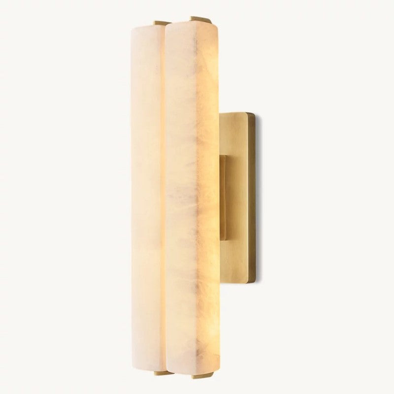 Audubo Alabaster Double Sconce