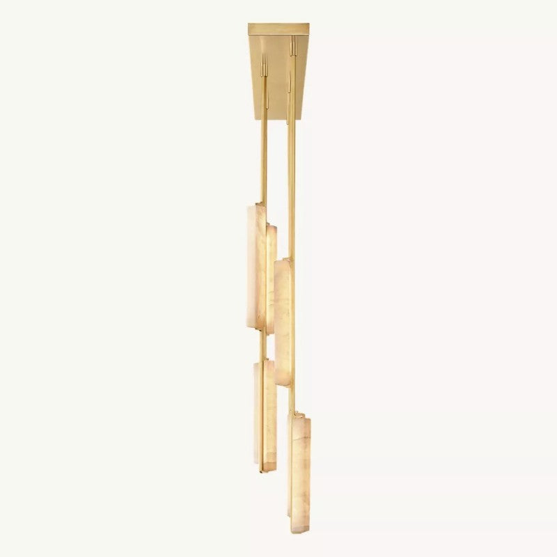 Audubo Alabaster Linear Chandelier 54"