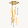 Load image into Gallery viewer, Audubo Alabaster Round Chandelier 24"
