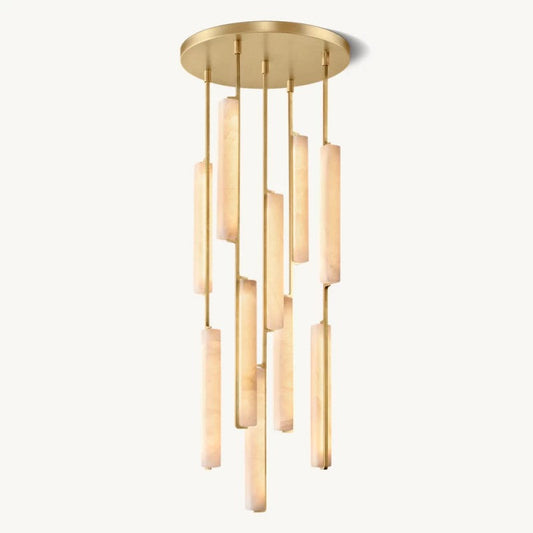 Audubo Alabaster Round Chandelier 24"