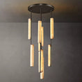 Load image into Gallery viewer, Audubo Alabaster Round Chandelier 24"
