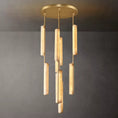 Load image into Gallery viewer, Audubo Alabaster Round Chandelier 24"
