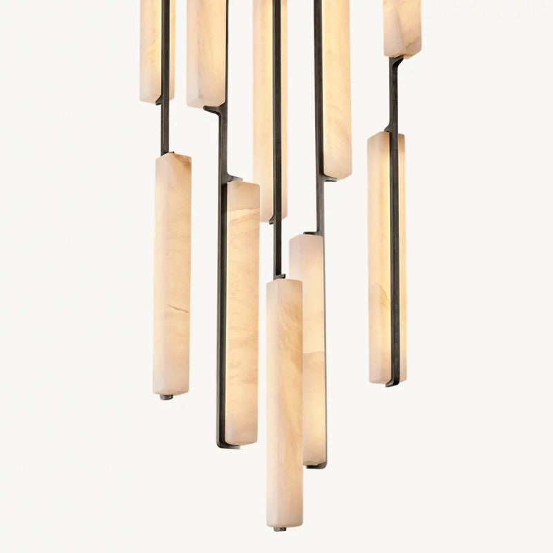 Audubo Alabaster Round Chandelier 24"