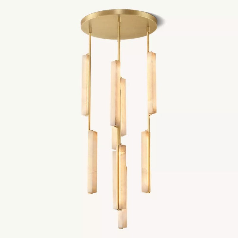 Audubo Alabaster Round Chandelier 24"