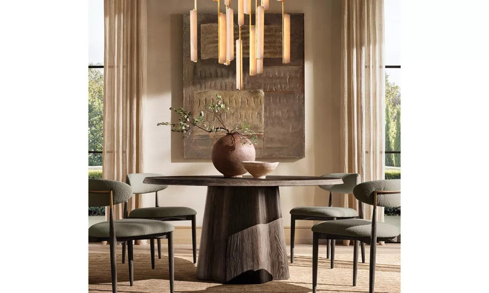 Audubo Alabaster Round Chandelier 40"