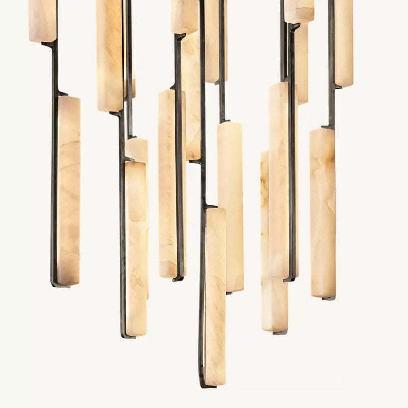 Audubo Alabaster Round Chandelier 40"