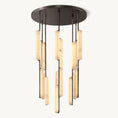 Load image into Gallery viewer, Audubo Alabaster Round Chandelier 40"
