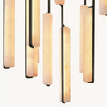 Load image into Gallery viewer, Audubo Alabaster Round Chandelier 56"
