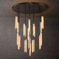 Load image into Gallery viewer, Audubo Alabaster Round Chandelier 56"
